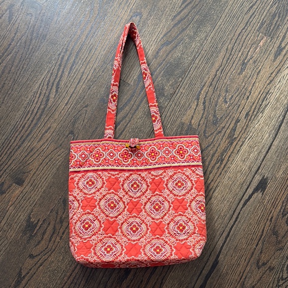 Vera Bradley Handbags - Vibrant Orange Patterned Tote Bag by Vera Bradley